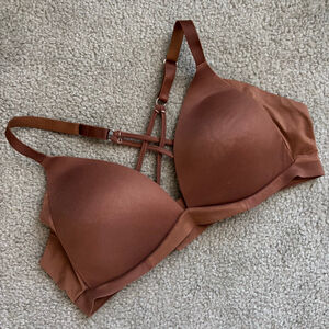 VGUC Aerie Real Sunnie Crossback Wireless Molded Cup Bra | Sz 40C